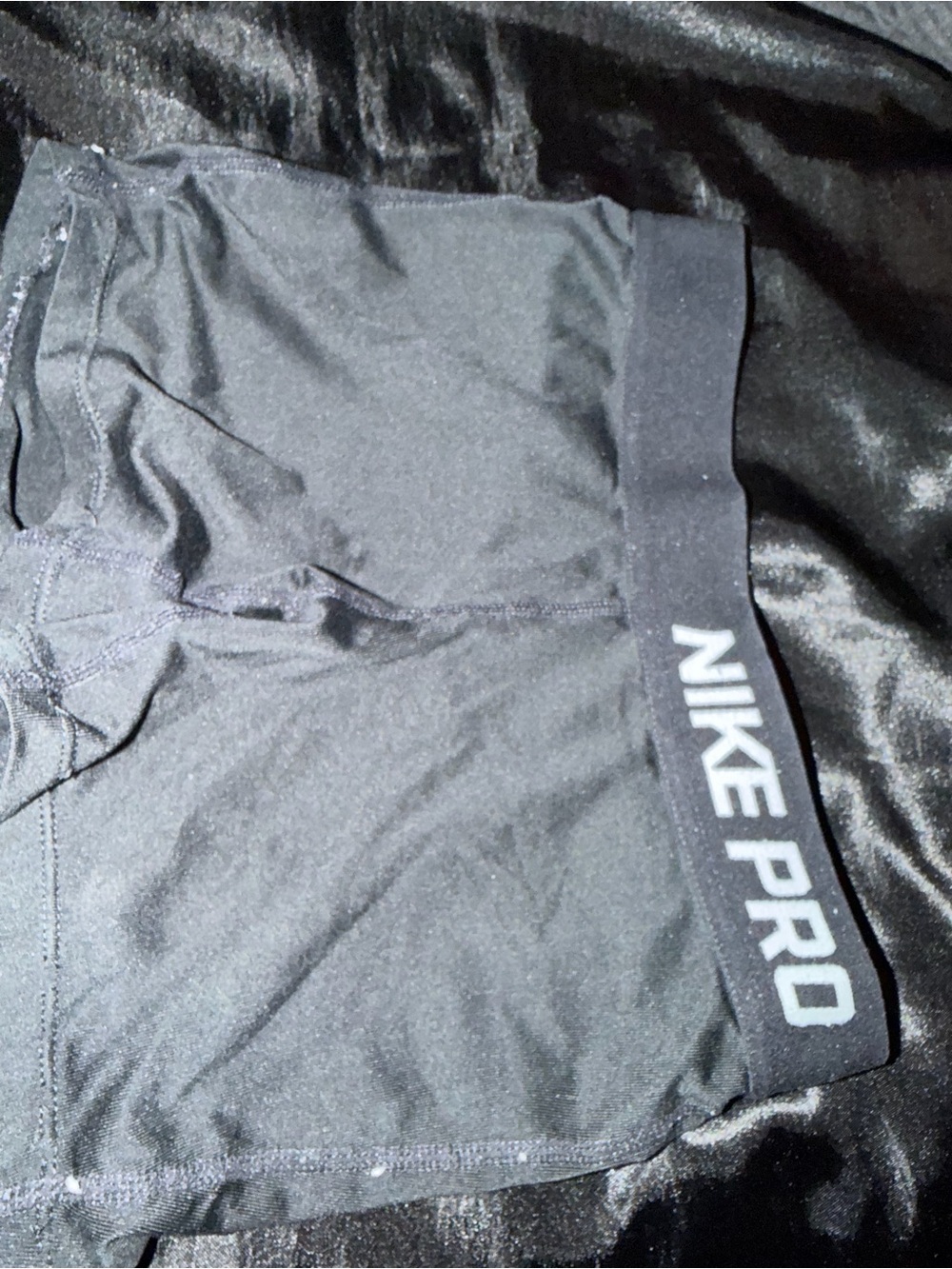 Nike Black Pro Compression Shorts with Branded Waistband